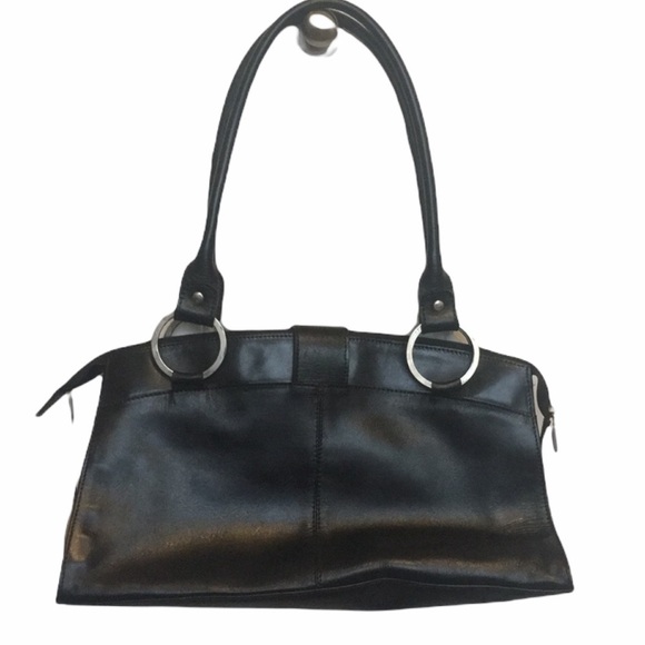 Mouton black Brazilian leather handbag - Picture 2 of 6